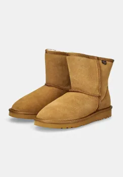 Answear Lab cizme de zapada din piele intoarsa culoarea bej imagine