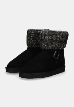 Answear Lab cizme de zapada din piele intoarsa culoarea negru imagine