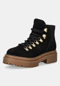 Answear.LAB cizme din piele intoarsa culoarea negru, cu platforma imagine