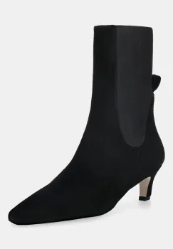 Answear.LAB cizme din piele intoarsa culoarea negru, cu toc cui imagine