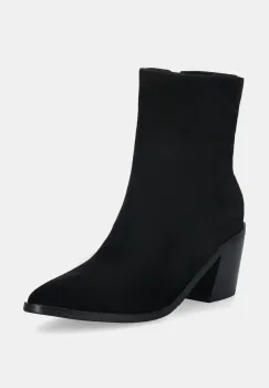 Answear.LAB cizme din piele intoarsa culoarea negru, cu toc drept imagine