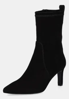 Answear.LAB cizme din piele intoarsa culoarea negru, cu toc drept imagine