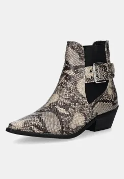 Answear Lab cizme femei, culoarea bej, cu toc drept imagine