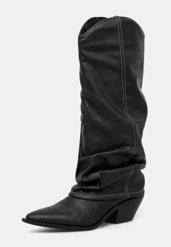 Answear Lab cizme femei, culoarea negru, cu toc drept imagine