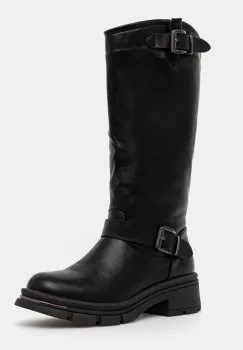 Answear Lab cizme femei, culoarea negru, cu toc plat imagine