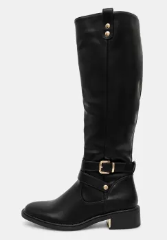 Answear Lab cizme femei, culoarea negru, cu toc plat, izolare usoara imagine