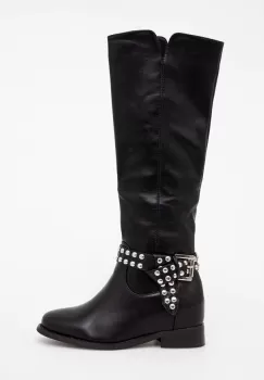 Answear Lab cizme X limited collection NO SHAME femei, culoarea negru, cu toc plat imagine