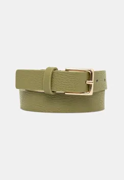 Answear Lab curea de piele culoarea bej imagine