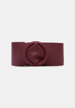 Answear.LAB curea de piele culoarea bordo imagine