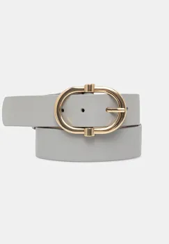 Answear Lab curea de piele culoarea gri imagine