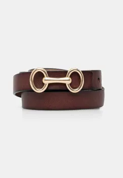 Answear Lab curea de piele culoarea maro imagine