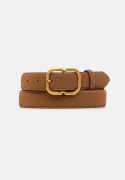 Answear.LAB curea de piele culoarea maro imagine