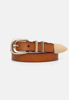 Answear Lab curea de piele culoarea maro imagine