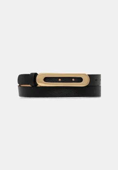 Answear.LAB curea de piele culoarea negru imagine