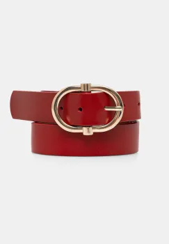 Answear Lab curea de piele culoarea rosu imagine