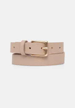 Answear Lab curea de piele culoarea roz imagine