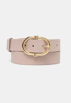 Answear Lab curea de piele culoarea roz imagine