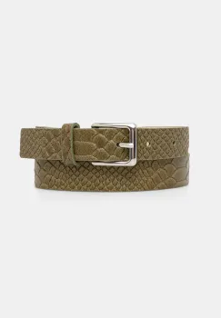 Answear Lab curea de piele culoarea verde imagine