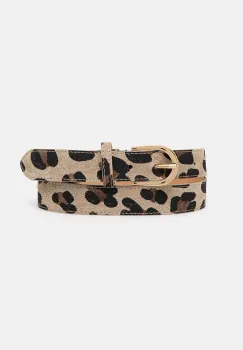 Answear Lab curea de piele femei, culoarea bej imagine