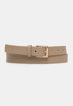 Answear Lab curea de piele femei, culoarea bej imagine