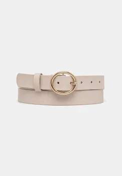Answear Lab curea de piele femei, culoarea bej imagine
