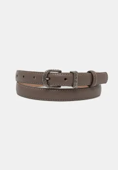 Answear Lab curea de piele femei, culoarea bej imagine
