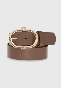 Answear Lab curea de piele femei, culoarea bej imagine