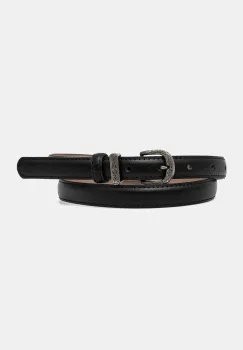 Answear Lab curea de piele femei, culoarea negru imagine
