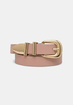 Answear Lab curea de piele femei, culoarea roz imagine