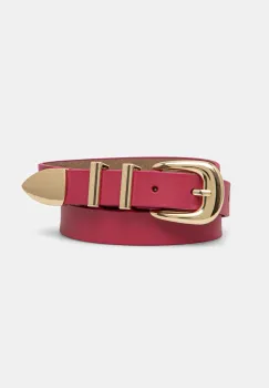 Answear Lab curea de piele femei, culoarea roz imagine