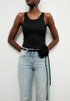 Answear.LAB curea din piele intoarsa culoarea negru imagine