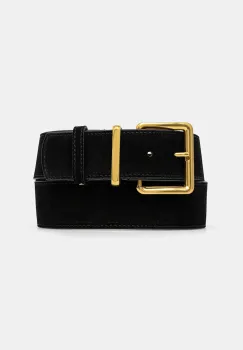 Answear Lab curea din piele intoarsa culoarea negru imagine