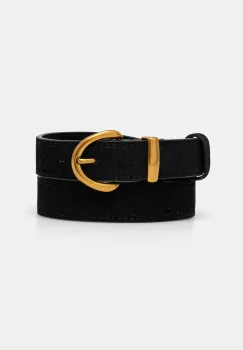 Answear Lab curea din piele intoarsa culoarea negru imagine