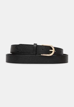 Answear Lab curea din piele intoarsa culoarea negru imagine