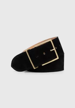 Answear Lab curea din piele intoarsa culoarea negru imagine