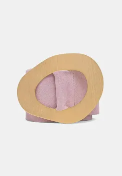 Answear Lab curea din piele intoarsa culoarea roz imagine
