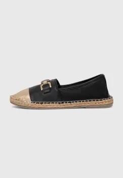 Answear Lab espadrile de piele culoarea negru imagine