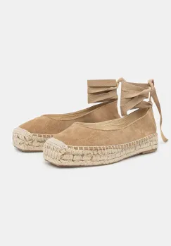 Answear Lab espadrile din piele intoarsa culoarea bej imagine