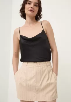 Answear Lab fusta pantaloni culoarea bej, modelator, high waist imagine