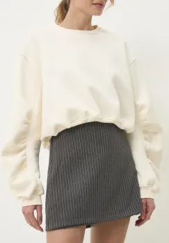 Answear Lab fusta pantaloni femei, culoarea gri, modelator, high waist imagine