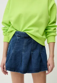Answear Lab fusta si pantaloni denim femei, neted, high waist imagine