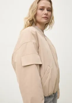 Answear Lab geaca bomber culoarea bej, de tranzitie imagine