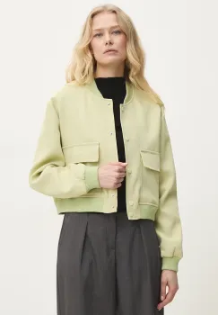 Answear Lab geaca bomber femei, culoarea verde, de tranzitie imagine