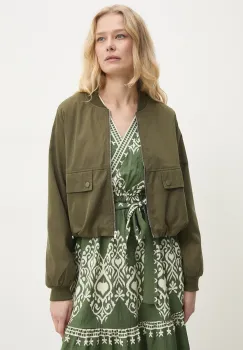 Answear Lab geaca bomber femei, culoarea verde, de tranzitie imagine