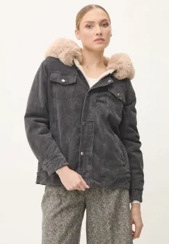 Answear Lab geaca cu doua fete femei, culoarea negru, de iarna, oversize imagine