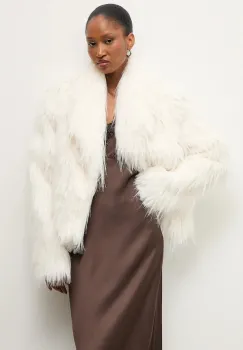 Answear.LAB geaca culoarea alb, de tranzitie imagine