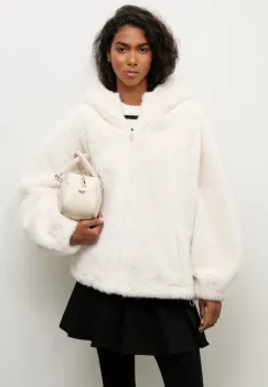 Answear.LAB geaca culoarea bej, de tranzitie, oversize imagine