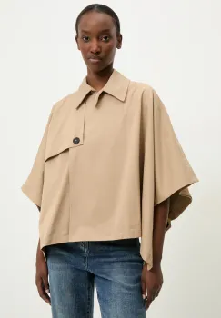 Answear Lab geaca culoarea bej, de tranzitie, oversize imagine