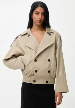 Answear.LAB geaca culoarea bej, de tranzitie, oversize imagine