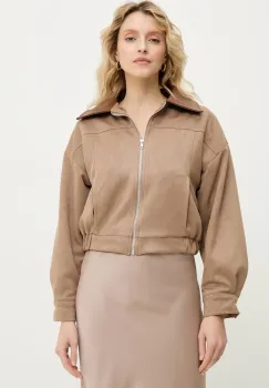 Answear Lab geaca culoarea maro, de tranzitie imagine